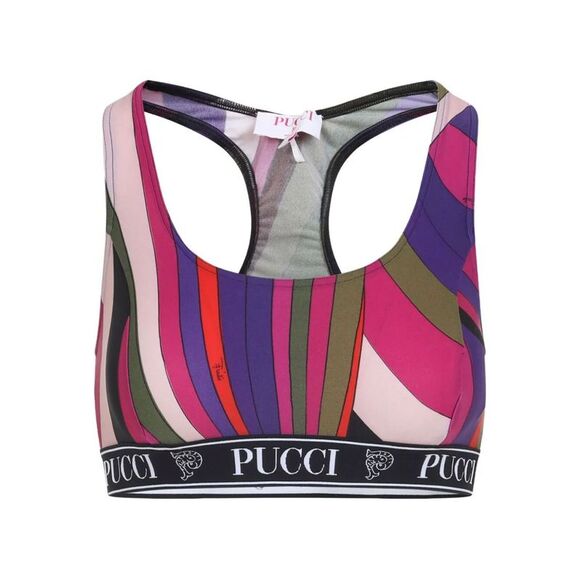 Pucci Women Abstract-Print Sporty Bra - Picture 1 of 2